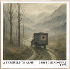 A farewell to arms Literary Art Print by Ernest Hemingway