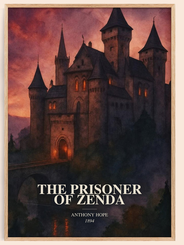 The Prisoner Of Zenda Book Watercolour Illustration by Anthony Hope