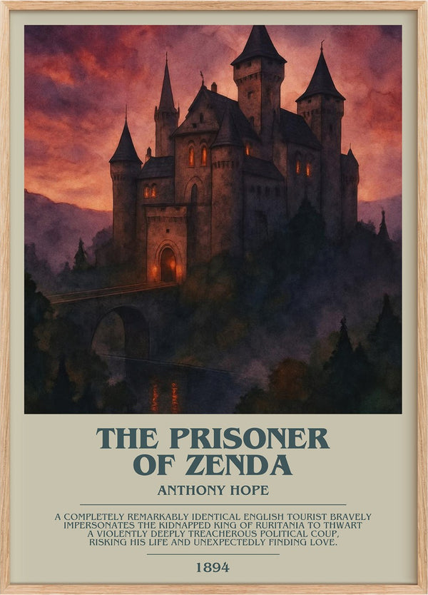 The Prisoner of Zenda Bookish Wall Art by Anthony Hope