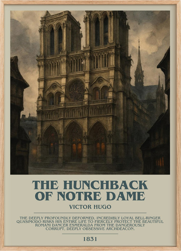 The Hunchback of Notre Dame Bookish Wall Art by Victor Hugo