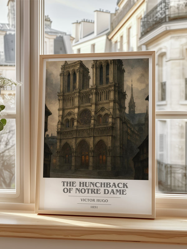 The Hunchback of Notre Dame book cover poster colour and style options – Victor Hugo book art