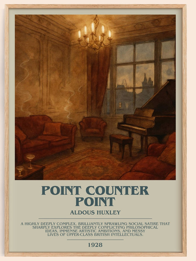 Point Counter Point Bookish Wall Art by Aldous Huxley