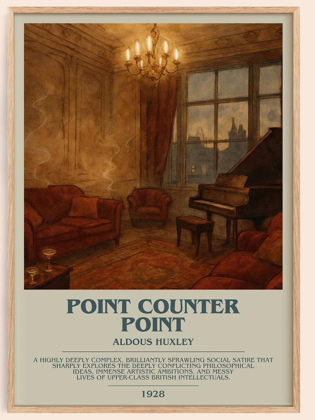 Point Counter Point Bookish Wall Art by Aldous Huxley