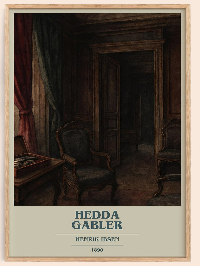 Hedda Gabler Book Cover Poster by Henrik Ibsen