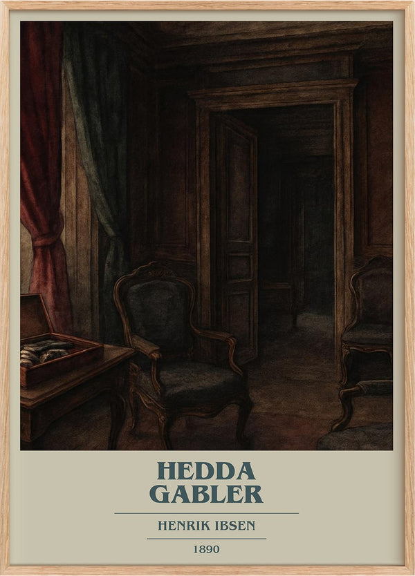 Hedda Gabler Book Cover Poster by Henrik Ibsen