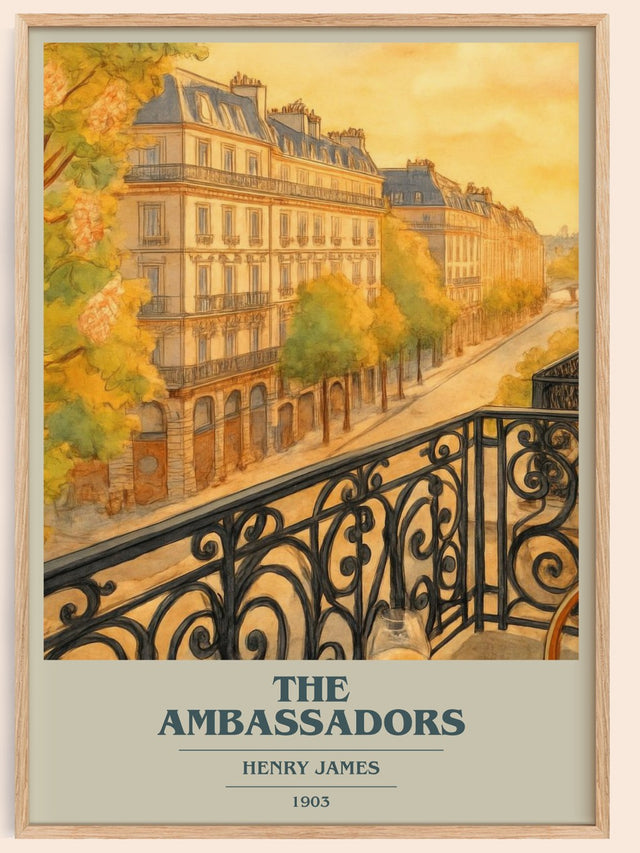 The Ambassadors Book Cover Poster by Henry James