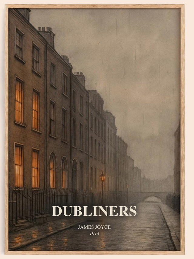 Dubliners Book Watercolour Illustration by James Joyce