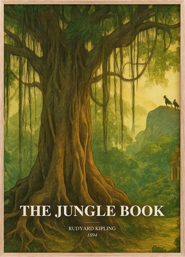 The Jungle Book Book Watercolour Illustration by Rudyard Kipling