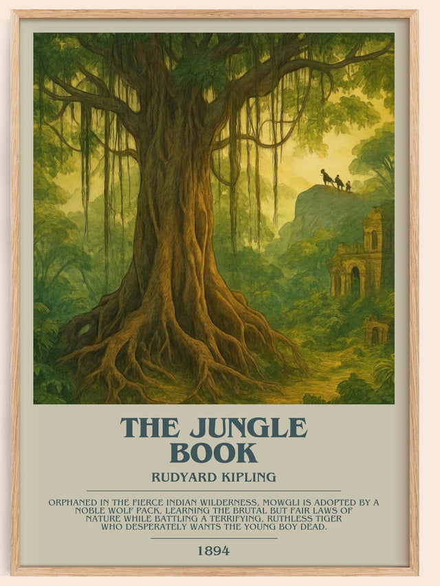 The Jungle Book Bookish Wall Art by Rudyard Kipling