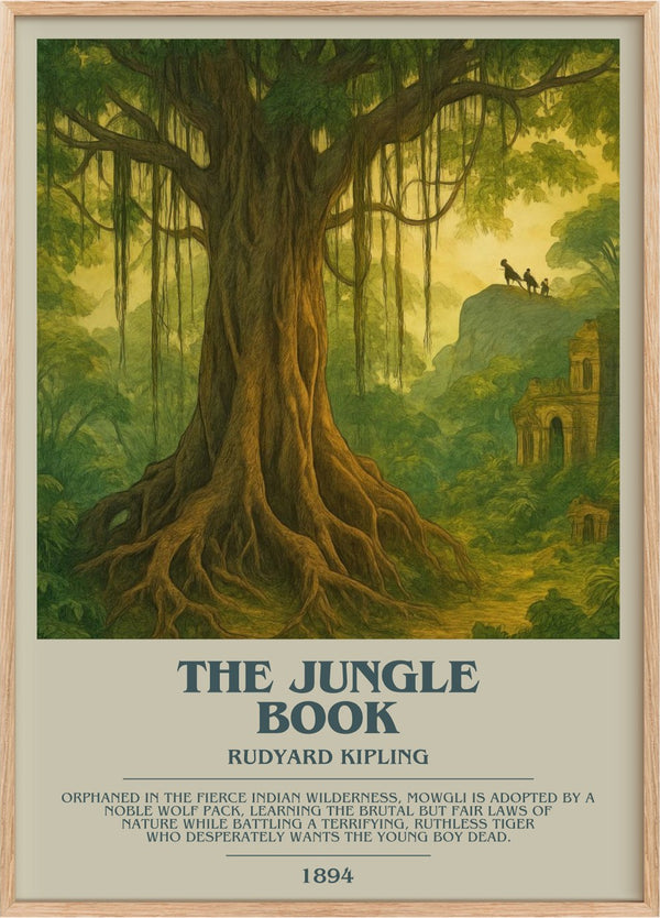 The Jungle Book Bookish Wall Art by Rudyard Kipling