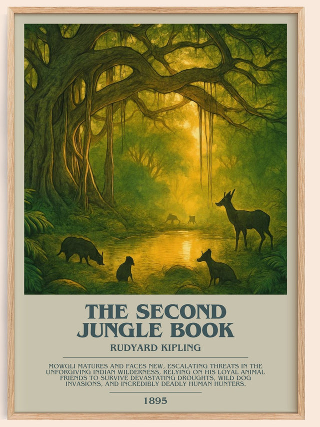 The Second Jungle Book Bookish Wall Art by Rudyard Kipling