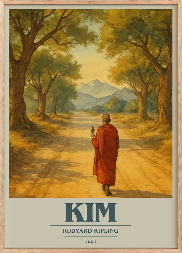 Kim Book Cover Poster by Rudyard Kipling