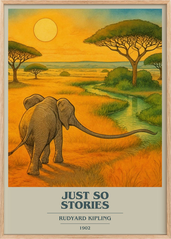 Just So Stories Book Cover Poster by Rudyard Kipling