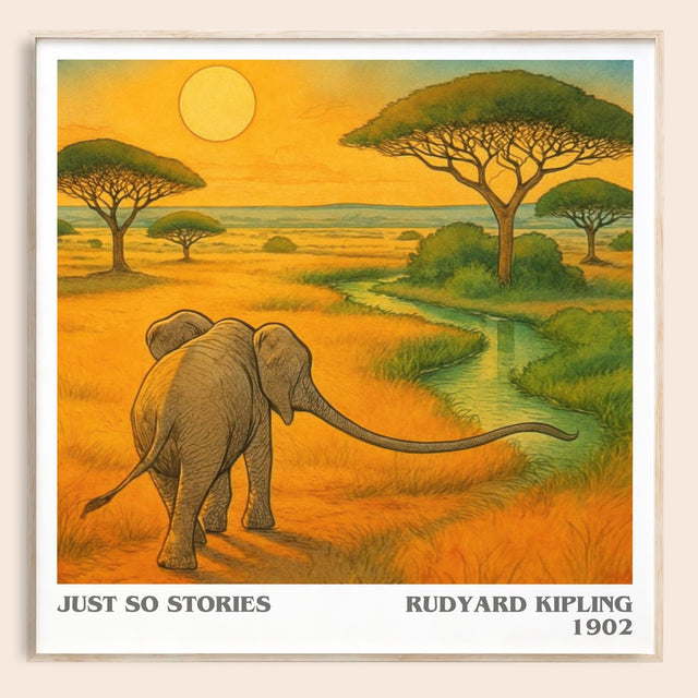 Just So Stories Literary Art Print by Rudyard Kipling