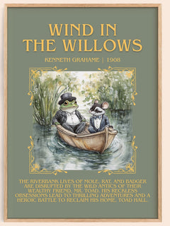 The Wind in the Willows Minimalist Book Poster by Kenneth Grahame