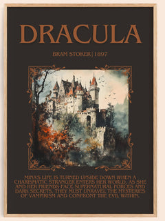 Dracula Minimalist Book Poster by Bram Stoker