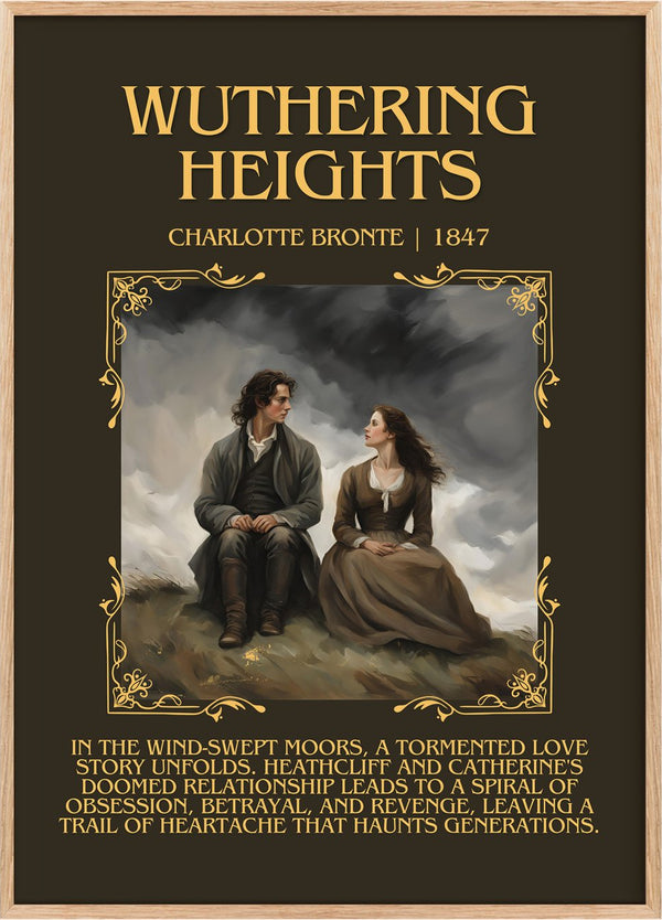 Wuthering Heights Minimalist Book Poster by Emily Brontë