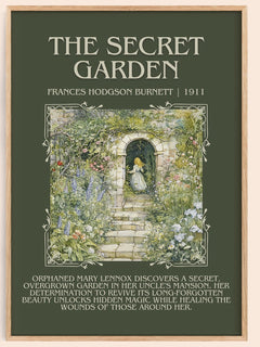 The Secret Garden Minimalist Book Poster by Frances Hodgson Burnett