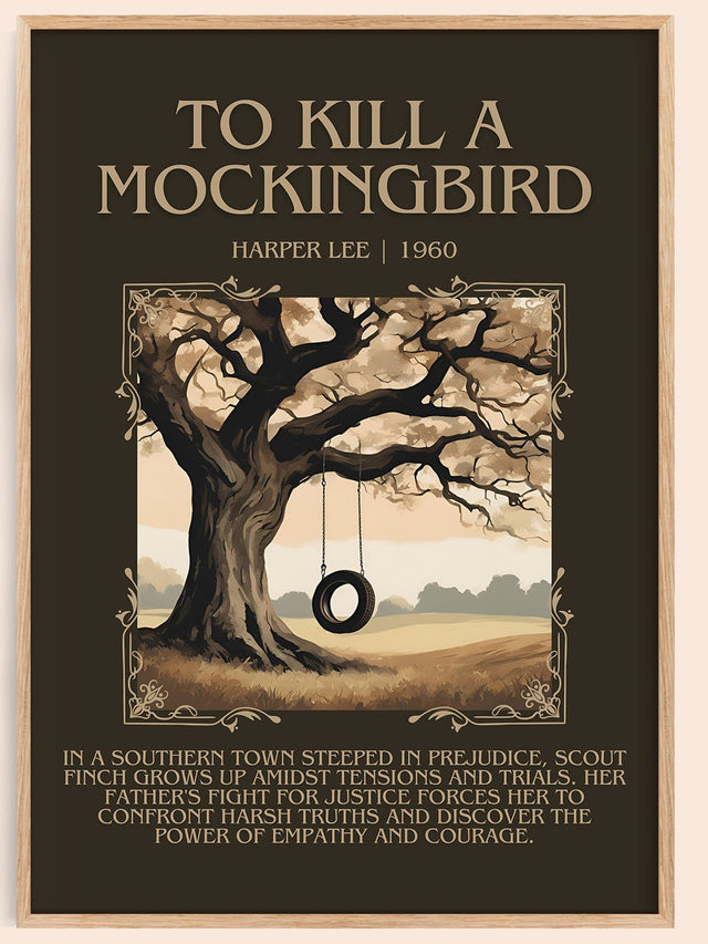 To Kill A Mockingbird Minimalist Book Poster by Harper Lee