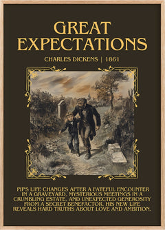 Great Expectations Minimalist Book Poster by Charles Dickens