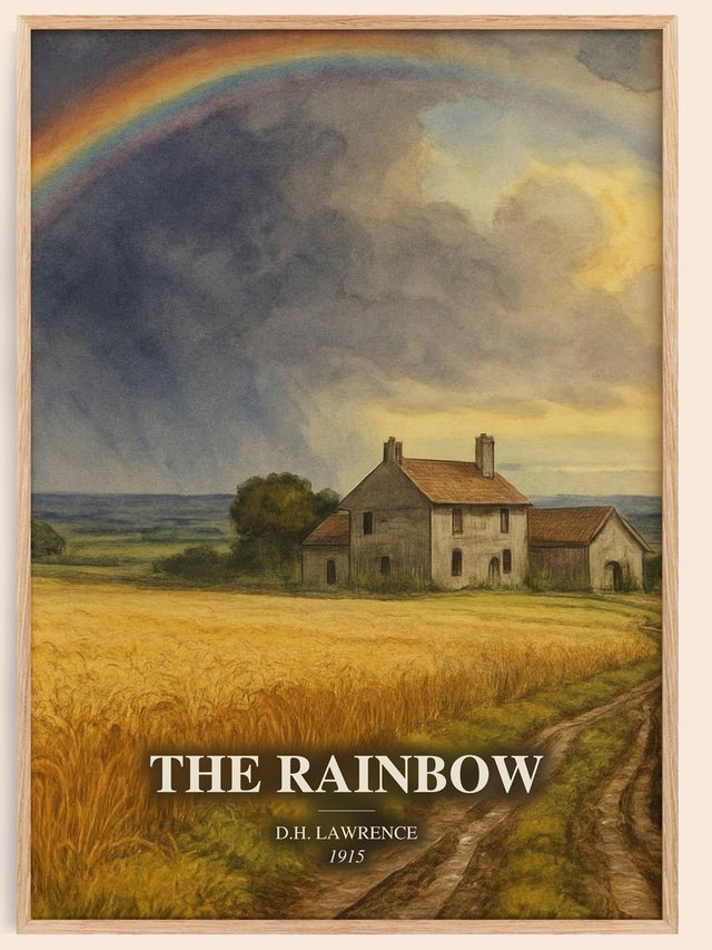 The Rainbow Book Watercolour Illustration by D.H. Lawrence