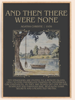 And Then There Were None Minimalist Book Poster by Agatha Christie