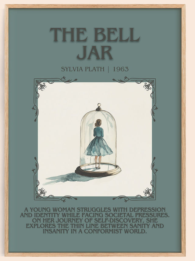 The Bell Jar Minimalist Book Poster by Sylvia Plath