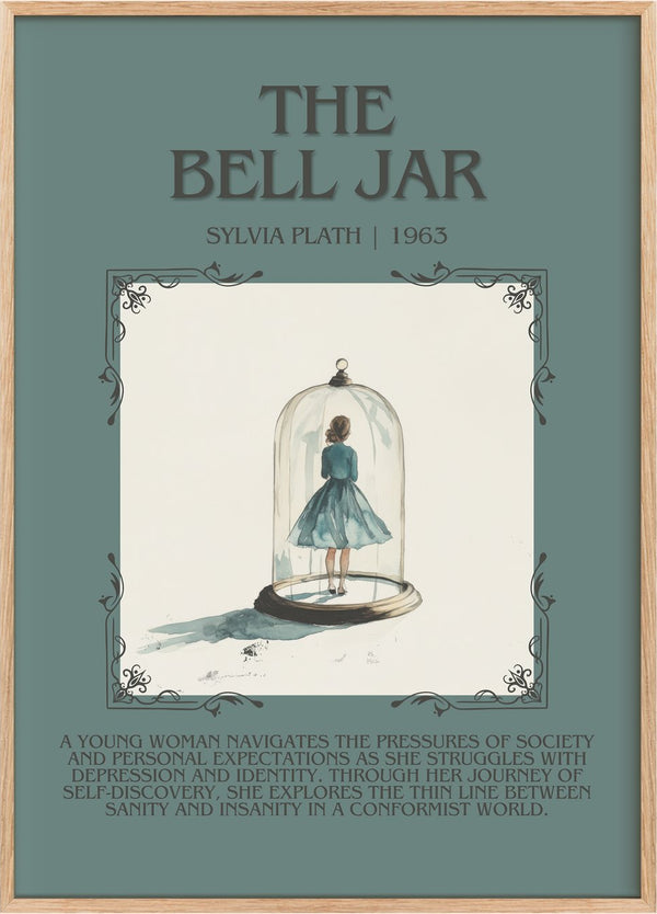 The Bell Jar Minimalist Book Poster by Sylvia Plath