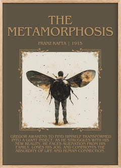 Metamorphosis Minimalist Book Poster by Frank Kafka