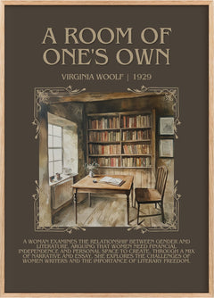 A Room Of One's Own Minimalist Book Poster by Virginia Woolf