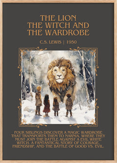 Lion, the Witch and the Wardrobe Minimalist Book Poster by C. S. Lewis