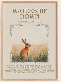 Watership Down Minimalist Book Poster by Richard Adams