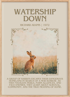 Watership Down Minimalist Book Poster by Richard Adams