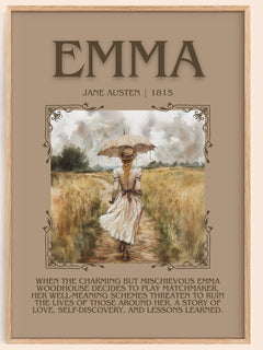 Emma Minimalist Book Poster by Jane Austen