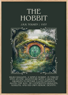The Hobbit Minimalist Book Poster by J. R. R. Tolkien