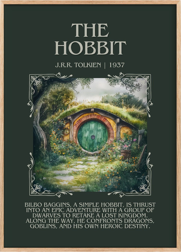 The Hobbit Minimalist Book Poster by J. R. R. Tolkien