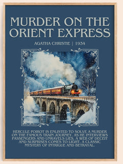 Murder On The Orient Express Minimalist Book Poster by Agatha Christie