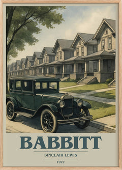 Babbitt Book Cover Poster by Sinclair Lewis
