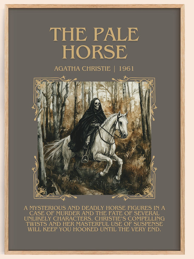 The Pale Horse Minimalist Book Poster by Agatha Christie