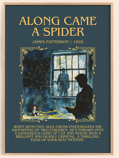 Along Came a Spider Minimalist Book Poster by James Patterson