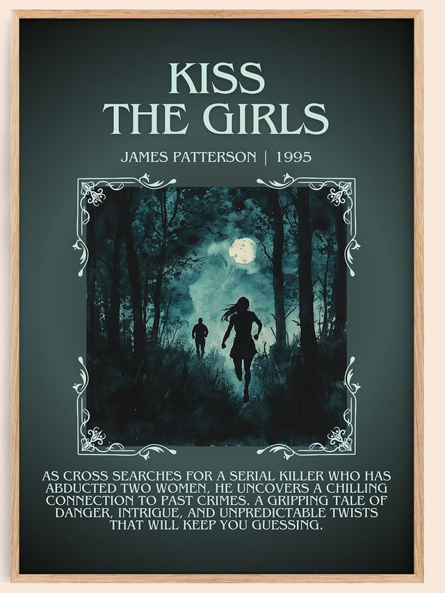 Kiss the Girls Minimalist Book Poster by James Patterson
