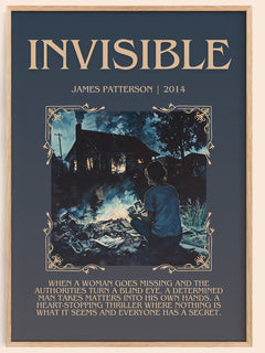 Invisible Minimalist Book Poster by James Patterson