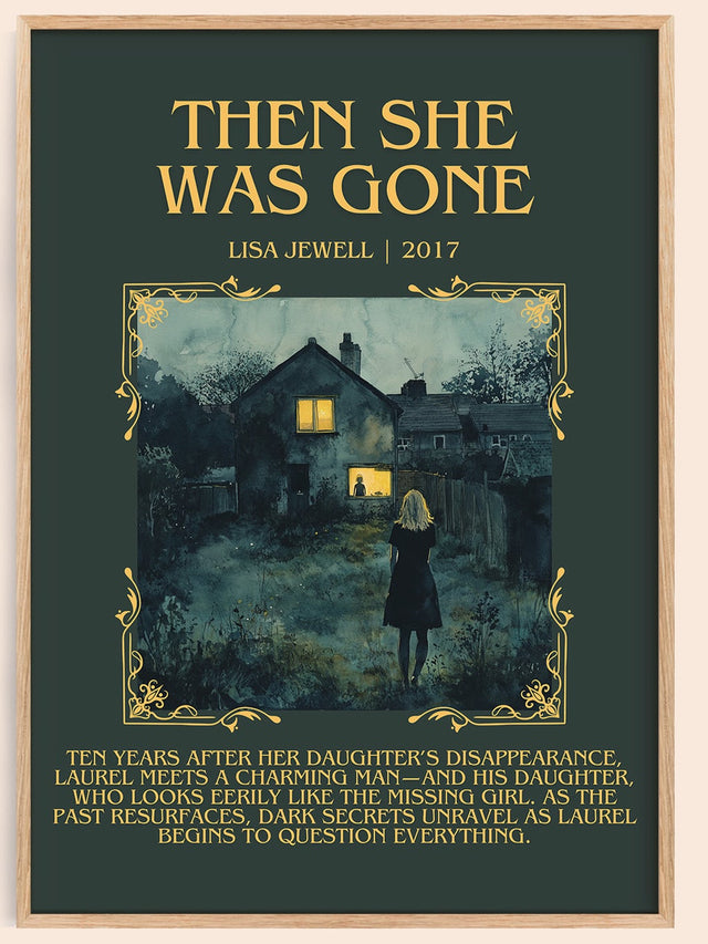 Then She Was Gone Minimalist Book Poster by Lisa Jewell