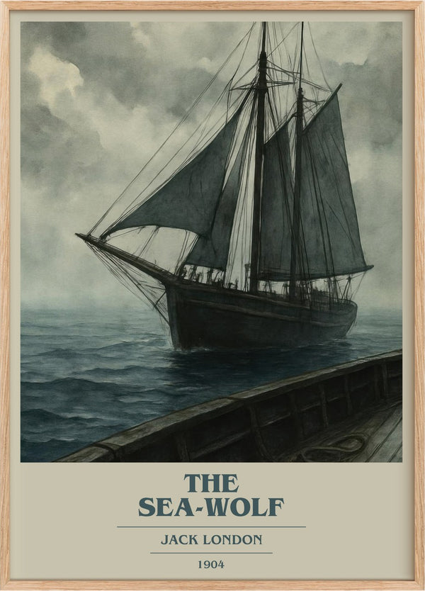 The Sea-Wolf Book Cover Poster by Jack London