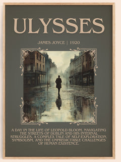 Ulysses Minimalist Book Poster by James Joyce