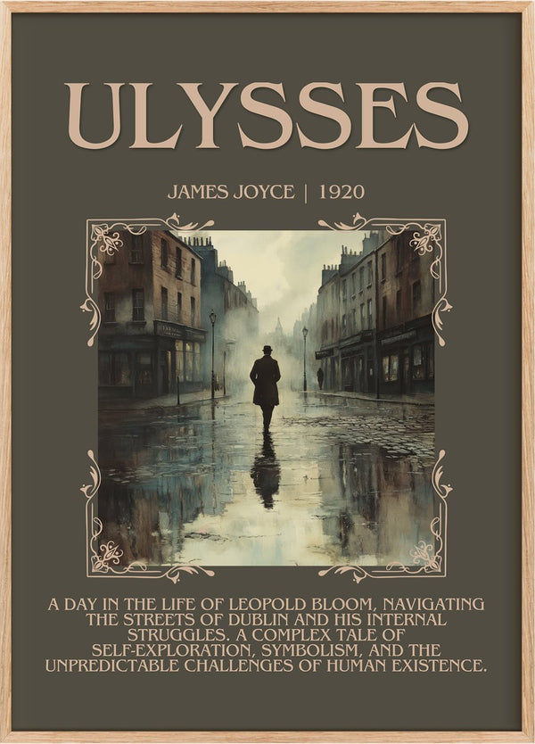 Ulysses Minimalist Book Poster by James Joyce