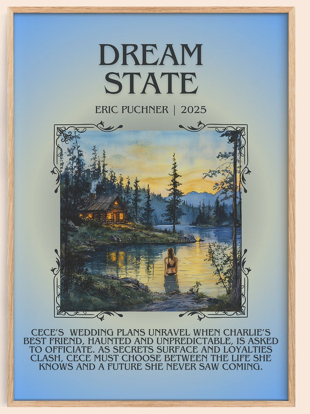 Dream State Minimalist Book Poster by Eric Puchner