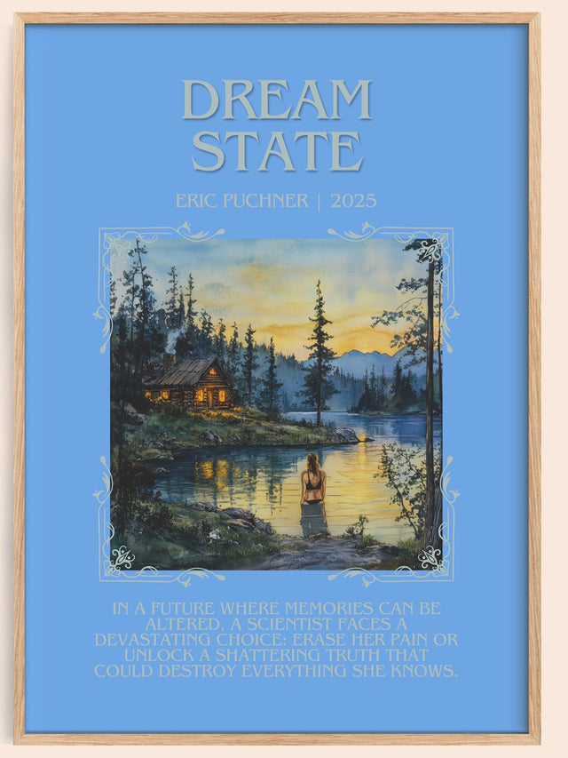 Dream State Minimalist Book Poster by Eric Puchner