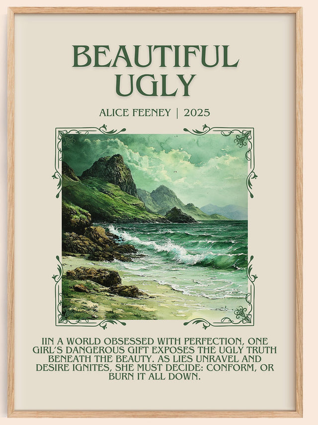 Beautiful Ugly Minimalist Book Poster by Alice Feeney