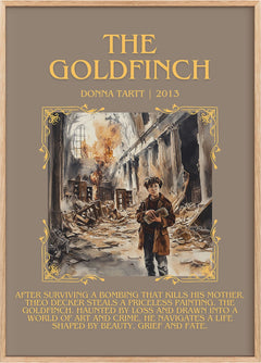 The Goldfinch Minimalist Book Poster by Donna Tartt